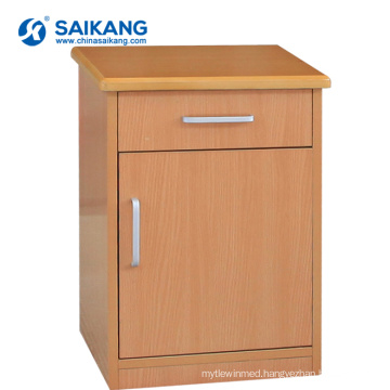 SKS020 Hospital Wood Medical Drawers Bedside Cabinet Hospital